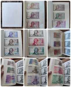 🔴CROACIA 1991-1993 UNC Juego completo de 12 notas ESPECIMEN en álbum original🔴 - Imagen 1 de 11