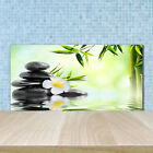 Küchenrückwand Spritzschutz aus Glas 100x50 Blumen & Pflanzen Orchidee Bambus