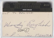 2011 SP Legendary Cuts Black Cut Signatures /32 Woody English #CHIN-WE Auto