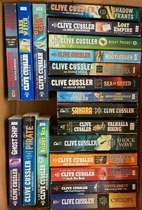 Clive Cussler Paperback Books U Build Fargo Isaac Bell Dirk Pitt Oregon Files - Picture 1 of 1