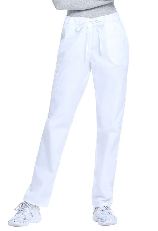 Scrubstar Core Essential White Drawstring Waist Scrub Pant Pocket 2xl Womens