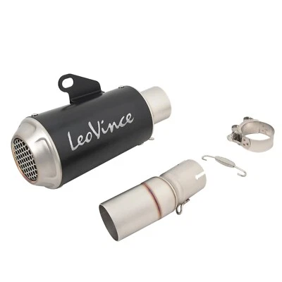 For Kawasaki Ninja 250 Z250 2017-2023 Slip on Muffler Black Pipe Exhaust Tips Foto 1 de 4