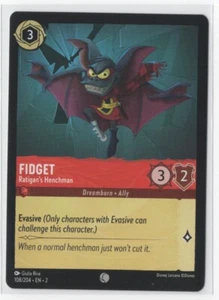 Disney Lorcana Floodborn Fidget 108/204 común sin lámina - Imagen 1 de 2