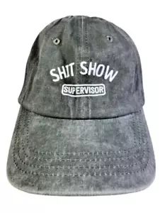 Sh*t Show Supervisor Baseballkappe GRAU Mütze, verstellbar Neuheit UNISEX - NEU Neu in Verpackung - Bild 1 von 8