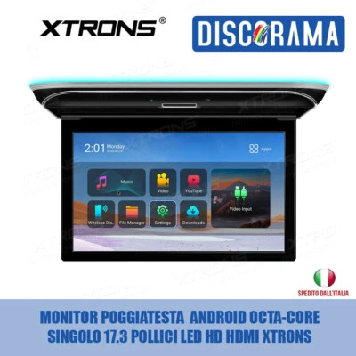 MONITOR POGGIATESTA  ANDROID OCTA-CORE SINGOLO 17.3 POLLICI LED HD HDMI XTRONS  - Immagine 1 di 4