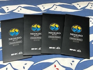 NEOGEO mini lot d'autocollants x4 SNK personnages officiels aléatoires neuf jamais ouvert - Photo 1/4