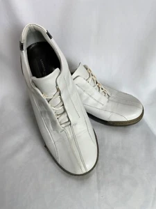 Kenneth Cole White Golf Shoes Sneakers sz Mens 10 Italy Lace Up EUC - Picture 1 of 8