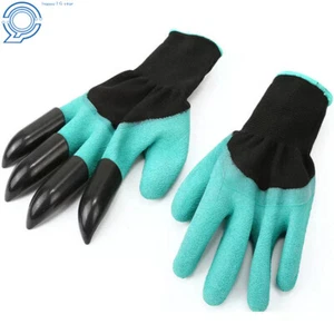 4 Claws Gardening Digging Genie Gloves Garden Planting Pruning Tools Lawn Care - Picture 1 of 14