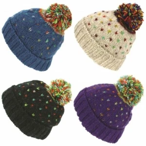 Tik Berretto con Pompon LoudElephant Pompon Caldo Inverno Maglia Cappello - Picture 1 of 13