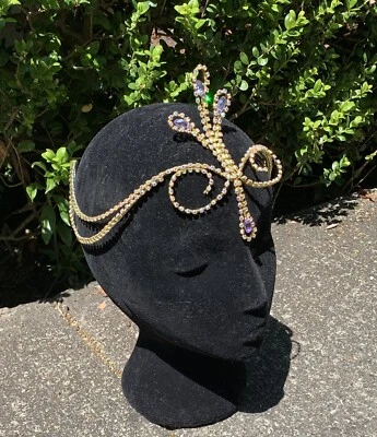 Tocado Tiara Ballet Cristal AB Pájaro Hada Lila Dorado Calidad Profesional Foto 1 de 3