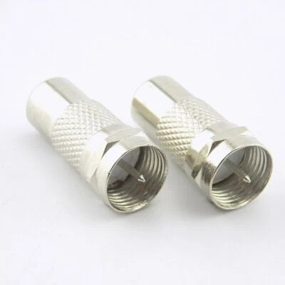 2/10pcs Male Plug F To RCA Female Jack RF Coaxial TV F-type Adapter Connector - Image 1 of 4