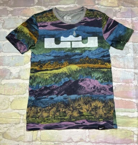 Nike Drifit Mens S Lebron 13 Akronite Philosophy T-Shirt All Over Double-sided🔥 - Picture 1 of 10