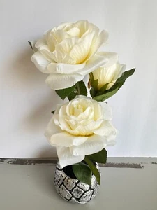 CHEERYHOME Artificial flower rose Potted Plants, Faux Flower ,Fake Flower - Picture 1 of 6