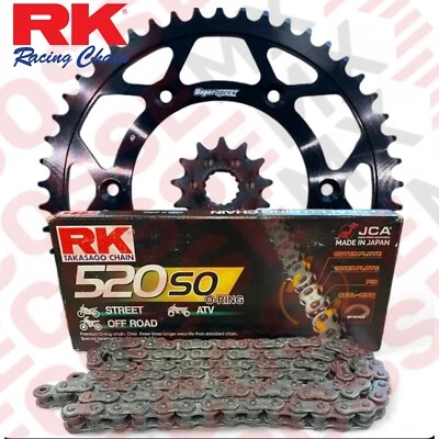KIT CADENA ORING BETA RR250/RR300 RK Y PIÑÓN DE ACERO SUPERPROX 2013-2024 Foto 1 de 4