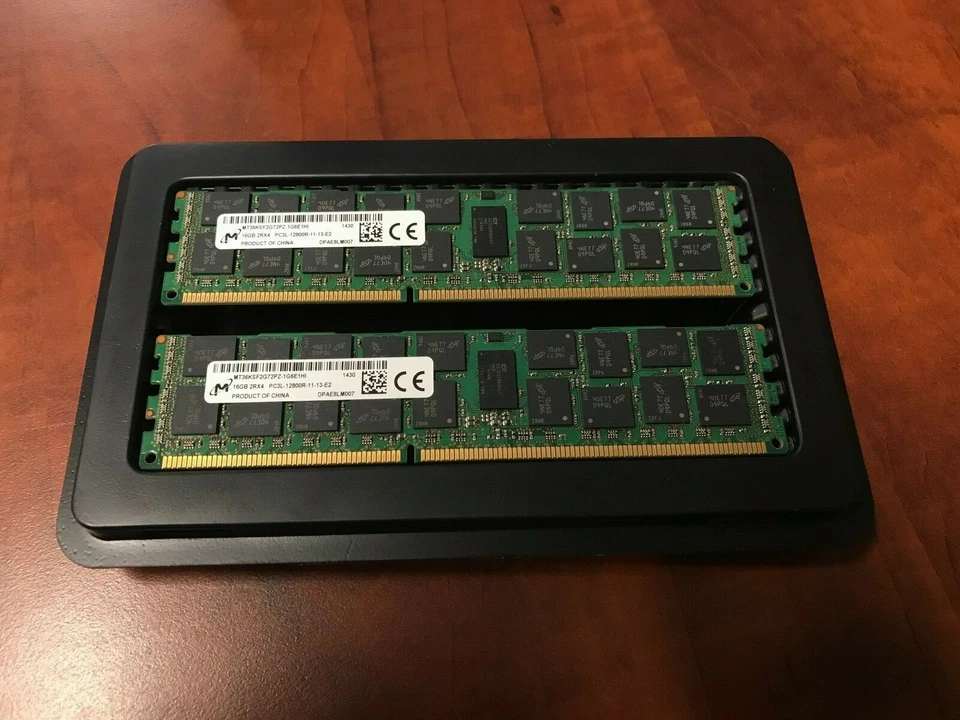 32GB (2x16GB) DDR3-1600 PC3L-12800R 2Rx4 ECC Registered RAM Server Memory Kit - Image 1 of 1