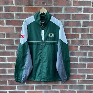 Dunbrooke NFL Green Bay Packers Coat Jacket XL Mens Windbreaker Zip Up Green