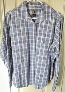 Cruel Girl Womens XL Pink/Blue Plaid Full Button Western Shirt - Picture 1 of 4