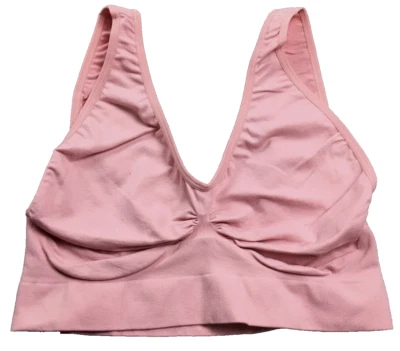 Sujetador deportivo inalámbrico Shear Shapewear para mujer talla 1X lila elástico cuello en V nuevo con etiquetas Foto 1 de 4