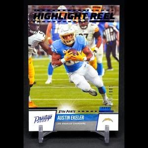 AUSTIN EKELER 2022 Panini Prestige #HR-11 Highlight Reel Xtra Points Blue /299 - Picture 1 of 3