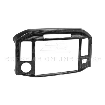 For 21-Up Ford F-150 CARBON FIBER Interior Monitor Infotainment Screen Cover - Image 1 of 4