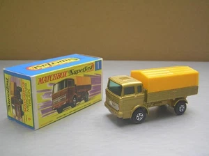 Matchbox Superfast MB1 Mercedes Truck Rare 5-Spoke Wheels Mint in Box - Picture 1 of 11