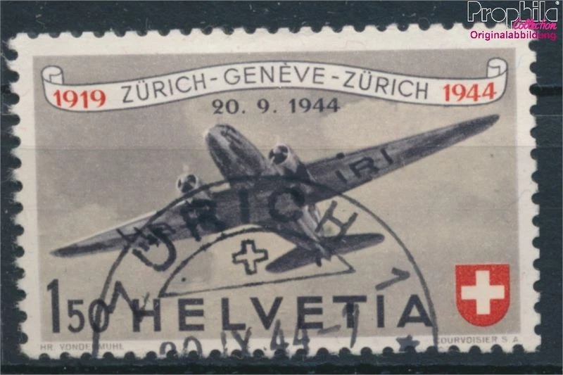 sellos Suiza 1944 Mi 438 (completa.edición) usado 1944 correo aéreo (10444977 - Imagen 1 de 1