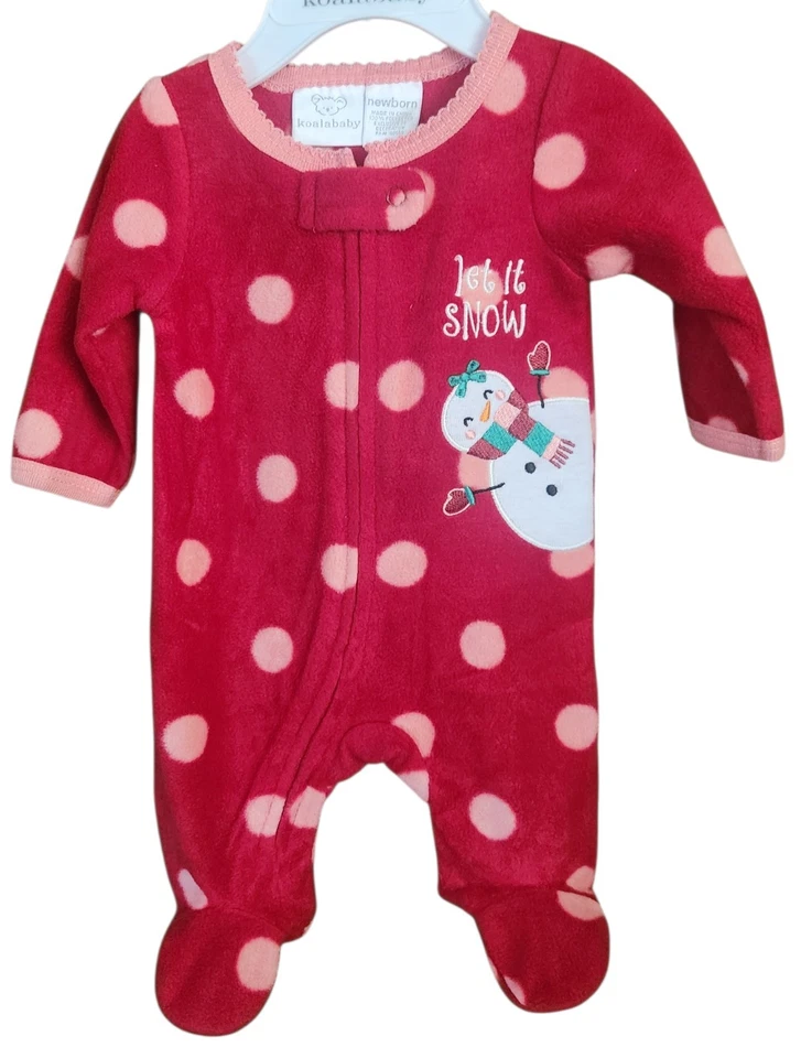 Baby Girl Winter Sleeper Size Newborn Snowman - Image 1 of 1