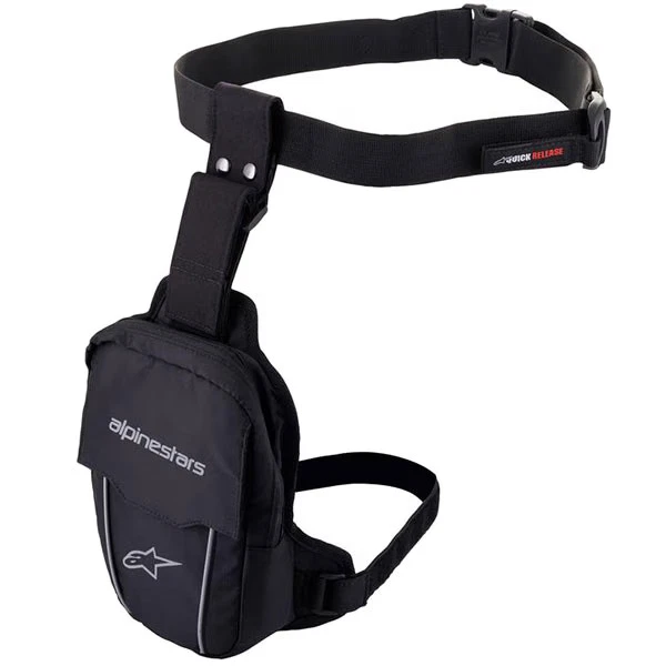 Alpinestars Access Thigh Bag Motorbike Luggage - Black / Black - Image 1 of 1