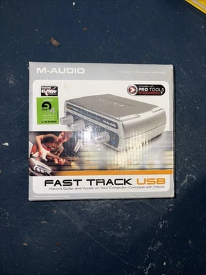 M-Audio Fast Track Guitar Instrument Mic Recording USB Digital Audio Interface - Image 1 of 4