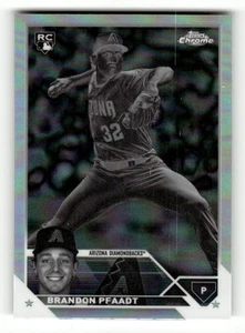 Refractor negativo actualización cromada Topps 2023 USC156 Brandon Pfaadt RC Diamondback - Imagen 1 de 2