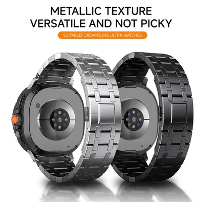 GEEKTHINK Stainless Steel Band for Galaxy Watch 8 / 8 Classic Metal Adjustable Strap