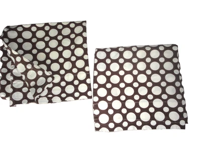 FUNDAS DE ALMOHADA ESTÁNDAR POTTERY BARN TEEN PB marrón y blanco lunares (2) 19 x 28 Foto 1 de 4