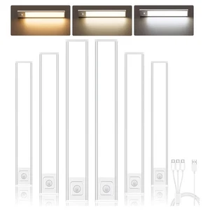 Onforu 9.8" Under Cabinet Lighting, 2000mAh USB-C Rechargeable, Motion Sensor Un - Picture 1 of 10