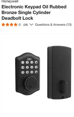 Cerradura de seguridad Honeywell 8712409 Foto 1 de 4