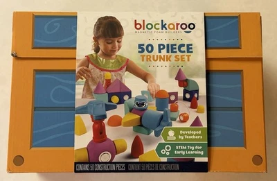 Blockaroo 磁性泡沫浴积木 - 50 件后备箱套装全新免费送货! — 第 1/3 张图片