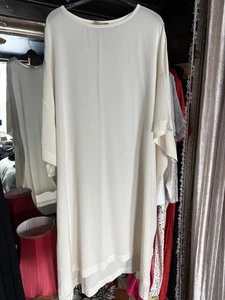 BRAND NEW WITHOUT TAG All Saint IVORY / White Dress small/ medium PURE SILK - Picture 1 of 4