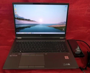 HP ZBook Fury 15 G7 Win 11 Pro 1TB Sata 512GB M.2 NVME 32GB Ram i7 15.6" - Picture 1 of 1
