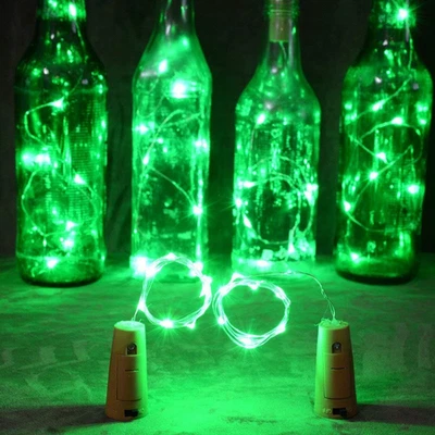 ® Set 6 Bottiglia Sughero 15 Luci Led Lampadine Luci Filo Di Rame Stringa Di Luc - Immagine 1 di 4
