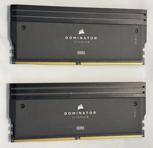 CORSAIR DOMINATOR TITANIUM 32GB (2 x 16GB) DDR5 7200 (PC5 57600) Desktop Memory - Picture 1 of 2