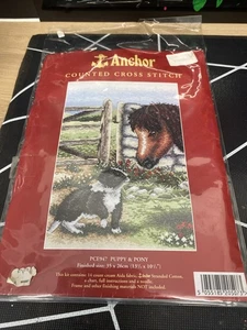 Anchor Counted Cross Stitch Kit Lean on Me 18 x 18cm Pigs Piglets friends BNWT - Picture 1 of 5
