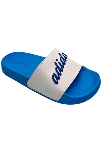 Adidas Sandalo Donna Adilette Slides Bianco Blu Cielo