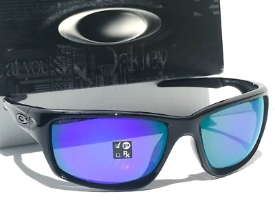 NUEVO Gafas de sol Oakley CANTEEN negras brillantes polarizadas violeta iridio 9225-07 Foto 1 de 4
