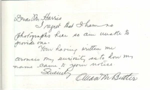 Allan Macy Butler Autographed Card Children’s Medical Services / Harvard D.86 - Picture 1 of 1