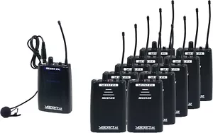VocoPro Wireless Audio Broadcast System Bodypack Transmitter with ten bodypack - Picture 1 of 5