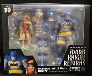 NEW MAFEX BATMAN BLUE Ver. & ROBIN The Dark Knight Returns No.139 Medicom