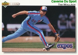 228 TIM WALLACH MONTREAL EXPOS BASEBALL CARD UPPER DECK 1992 - Picture 1 of 1