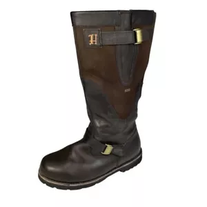 Harkila Sporting Estate II GTX Boots Hunting 17 Inch Mens 10 Dark Brown Leather - Picture 1 of 8