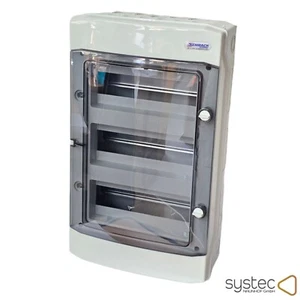 Sicherungskasten | Kleinverteiler Aufputz 3-reihig, 36 TE | IP 65 | AP 36TE IP65 - Bild 1 von 3