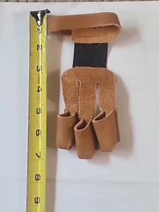 Guante de tiro con arco - gamuza marrón -  - Imagen 1 de 3