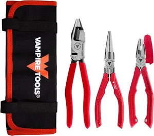 VAMPLIERS 3pc Screw Extractor Set 8.5" Shearing Pliers, 7.5" Long Nose, 7" BOSS - Picture 1 of 23